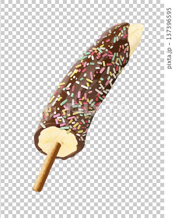 チョコバナナ(カラースプレー付き) チョコバナナ(カラースプレー付き) 137396595