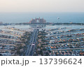 展望台から眺める人工島の風景 137396624