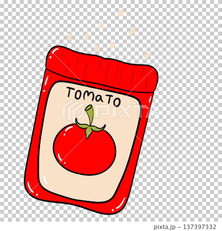Tomato Seeds Packet Cartoon Illustration Tomato Seeds Packet Cartoon Illustration 137397332