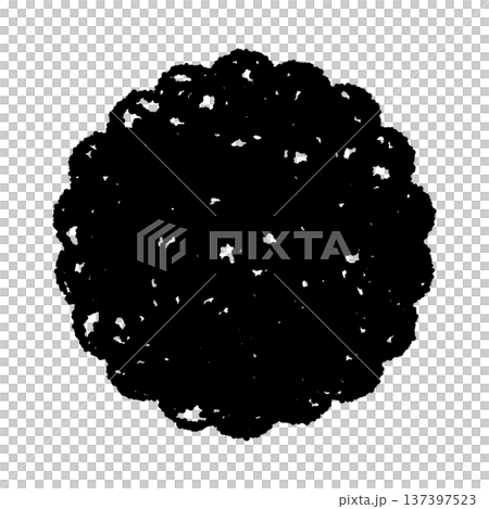 圓形相框,邊緣呈扇形。 圓形相框,邊緣呈扇形。 137397523