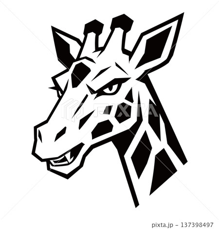 giraffe head mascot logo design vector giraffe head mascot logo design vector 137398497