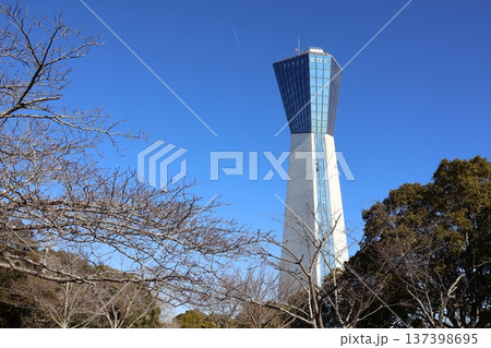 福島県いわき市のランドマーク  三崎公園のマリンタワー 137398695