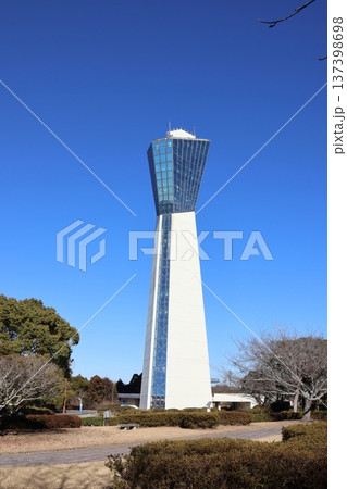 福島県いわき市のランドマーク  三崎公園のマリンタワー 137398698