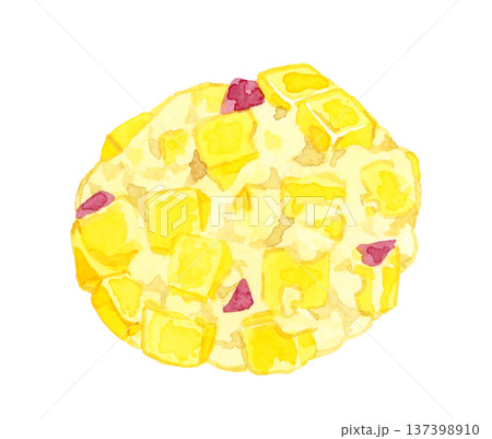 鬼まんじゅう 手描き水彩イラスト素材 鬼まんじゅう 手描き水彩イラスト素材 137398910