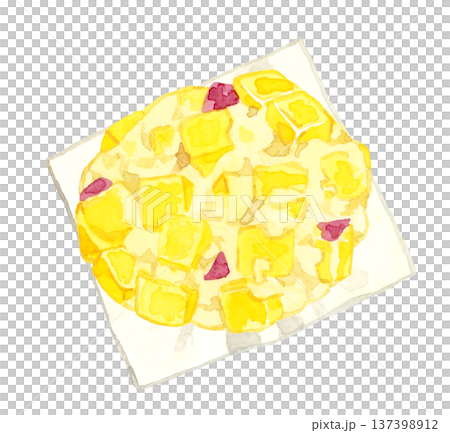 鬼饅頭手繪水彩插圖 鬼饅頭手繪水彩插圖 137398912