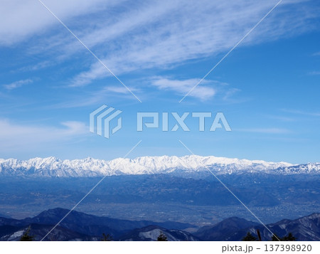 根子岳から見る雪の北アルプスの山並み（20260220114227） 137398920
