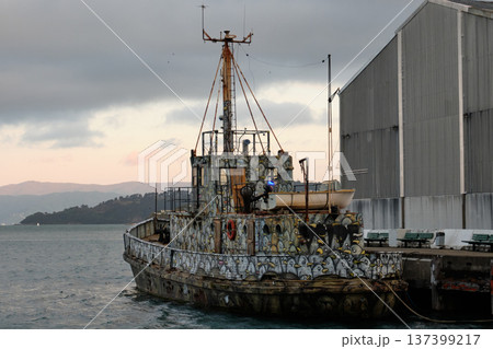 Sealion berthed at Queens Wharf - Wellington 137399217