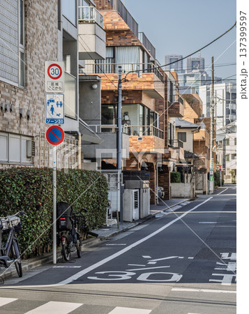 生活道路対策が施された区域の入口 【ゾーン30】の標識 生活道路対策が施された区域の入口 【ゾーン30】の標識 137399597