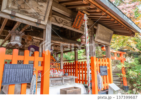 京都府長岡京市 西山 楊谷寺 (柳谷観音) 眼力稲荷大明神(稲荷神社)境内の神社(先見の明) 京都府長岡京市 西山 楊谷寺 (柳谷観音) 眼力稲荷大明神(稲荷神社)境内の神社(先見の明) 137399687