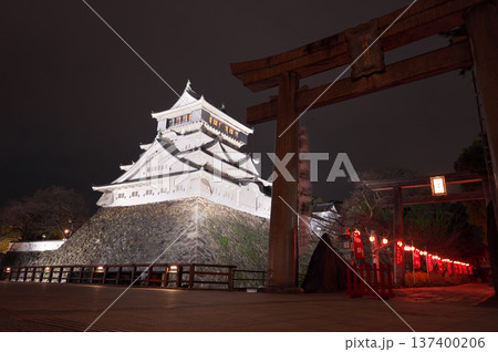 小倉城ライトアップ 137400206