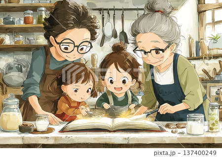 世代を超えて楽しむ魔女の料理時間｜魔法レシピと家族のキッチンファンタジー 137400249