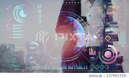 Global network connection interface show worldwide digital communication Thunk Global network connection interface show worldwide digital communication Thunk 137401359