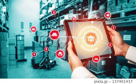 Smart warehouse management system with innovative internet of things technology 137401437