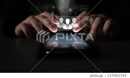 Human resources analytics showing team performance and business growth. Fermion Human resources analytics showing team performance and business growth. Fermion 137401545