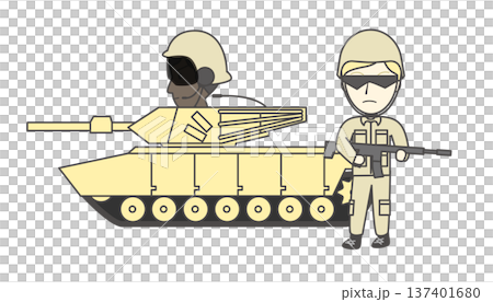 アメリカ軍M1A2エイブラムス戦車と歩兵・搭乗員セット(ミリタリー・戦場・軍事素材) アメリカ軍M1A2エイブラムス戦車と歩兵・搭乗員セット(ミリタリー・戦場・軍事素材) 137401680