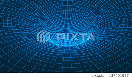 Cyberpunk metaverse tunnel with blue neon glowing 3D wireframe mesh and geometric grid for virtual reality gaming background, futuristic vector illustration. Cyberpunk metaverse tunnel with blue neon glowing 3D wireframe mesh and geometric grid for virtual reality gaming background, futuristic vector illustration. 137401937