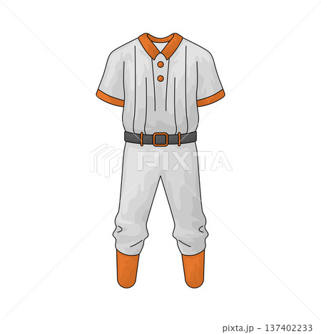 Illustration of Baseball Uniform 137402233