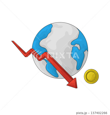 Illustration of Economic depression 137402266