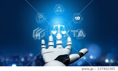 Digital law interface displaying justice scale, highlighting digital law Muxer Digital law interface displaying justice scale, highlighting digital law Muxer 137402305