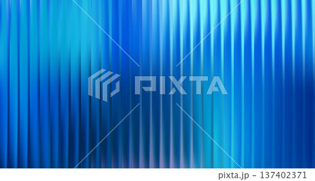 Vector Colorful Blurred Blue Yellow Gradient background. Ribbed glass texture. Pastel Gradient bg. Glossy Ripple Stripes 137402371