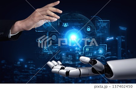 AI command center managing a global technology and security network. Fermion AI command center managing a global technology and security network. Fermion 137402450