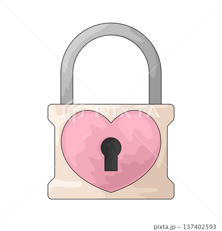 Illustration of Love Lock Illustration of Love Lock 137402593