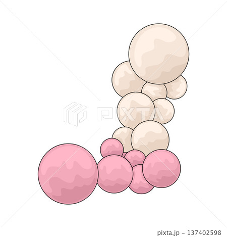 Illustration of Wedding Balloon Illustration of Wedding Balloon 137402598