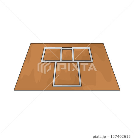Illustration of Baseball field Illustration of Baseball field 137402613