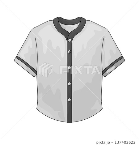 Illustration of Baseball Jersey Illustration of Baseball Jersey 137402622