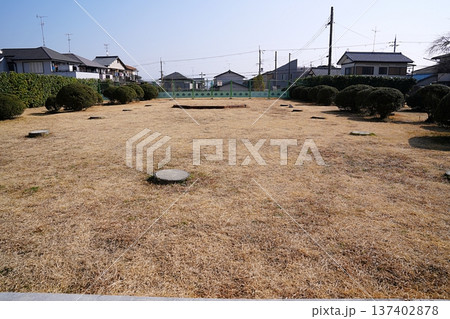 京都 向日市 長岡宮の小安殿(後殿)跡(初春) 京都 向日市 長岡宮の小安殿(後殿)跡(初春) 137402878