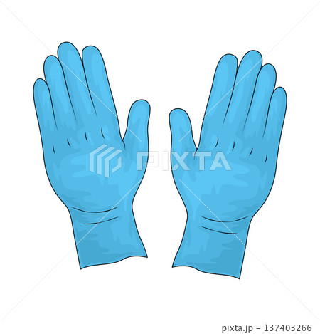 Illustration of Medical Gloves Illustration of Medical Gloves 137403266