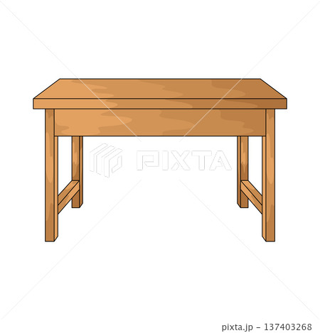 Illustration of Desk Illustration of Desk 137403268