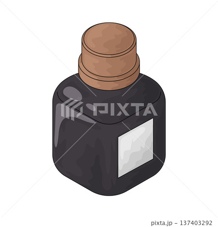 Illustration of Ink Bottle 137403292
