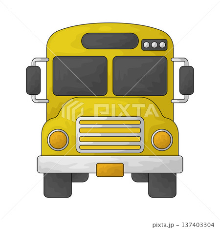 Illustration of Bus school 137403304