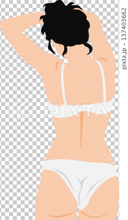 成功節食的女人的插圖 137403662