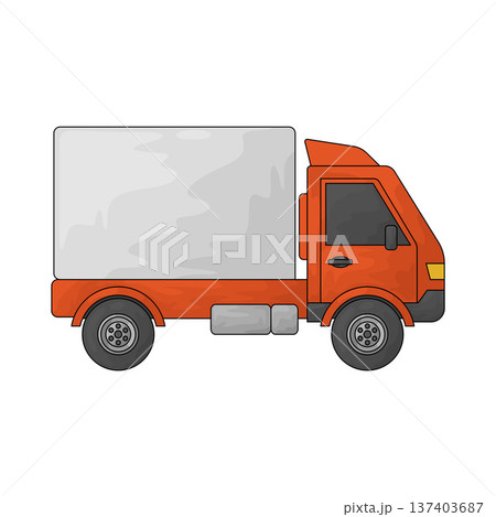Illustration of delivery truck Illustration of delivery truck 137403687