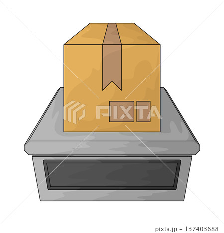 Illustration of delivery scale Illustration of delivery scale 137403688