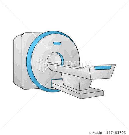 Illustration of MRI Scan Illustration of MRI Scan 137403708