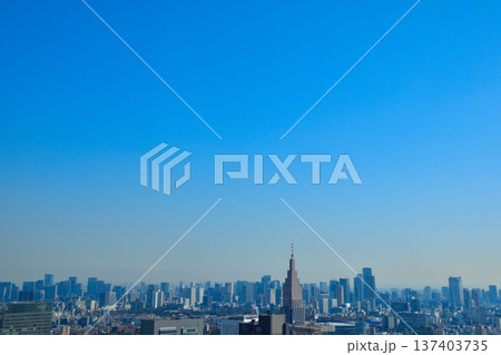 都市風景 東京 新宿区 千代田区 港区 都市風景 東京 新宿区 千代田区 港区 137403735