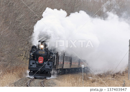 SL冬の湿原号　釧網本線　SL列車　蒸気機関車　C11 171 137403947