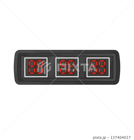 Illustration of Basketball Scoreboard Illustration of Basketball Scoreboard 137404017
