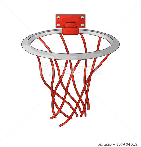 Illustration of Basketball Hoop 137404019