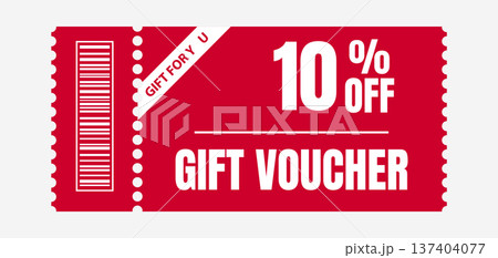 a voucher for a discount in a store 137404077