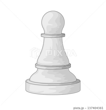 Illustration of Pawn Chess Piece 137404381