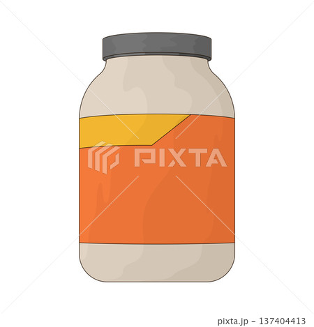 Illustration of Protein Powder 137404413