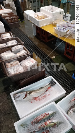 市場で売られている魚 市場で売られている魚 137404445