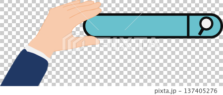 パソコンでキーワードを検索するイラスト パソコンでキーワードを検索するイラスト 137405276