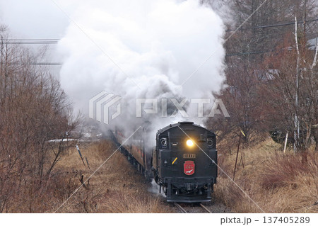 SL冬の湿原号　釧網本線　SL列車　蒸気機関車　C11 171 137405289
