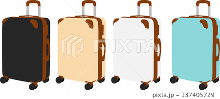 スーツケースのグラフィック素材イラスト スーツケースのグラフィック素材イラスト 137405729