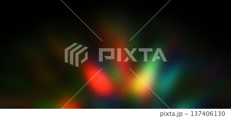 Abstract Multicolor Neon Light Rays on Dark Background Abstract Multicolor Neon Light Rays on Dark Background 137406130